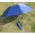 3-Folding Checker Flower Umbrella (YSF3057)